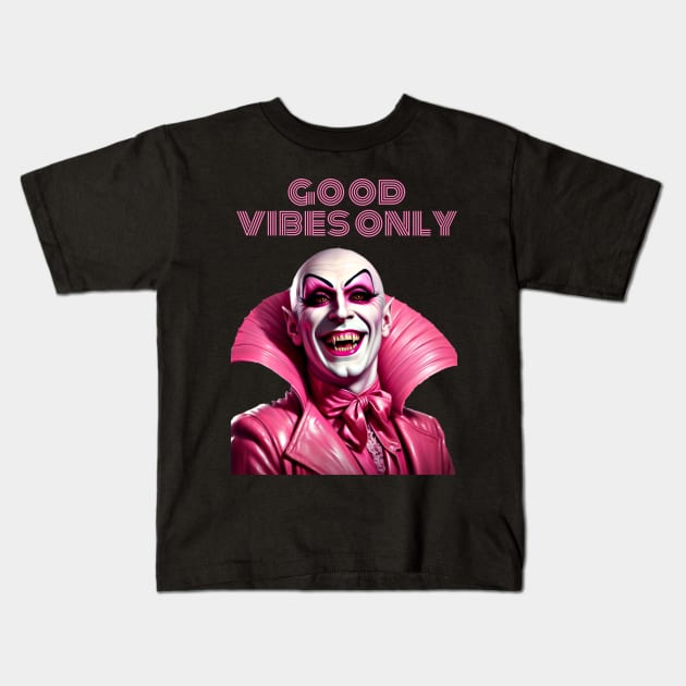 Good vibes only Kids T-Shirt by NightvisionDesign